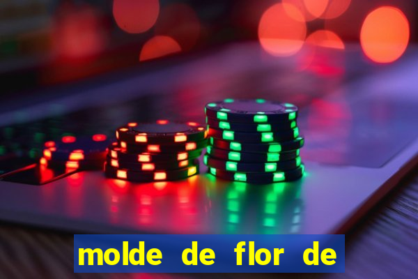 molde de flor de eva grande para imprimir