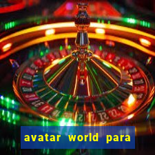 avatar world para colorir e imprimir