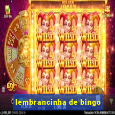 lembrancinha de bingo